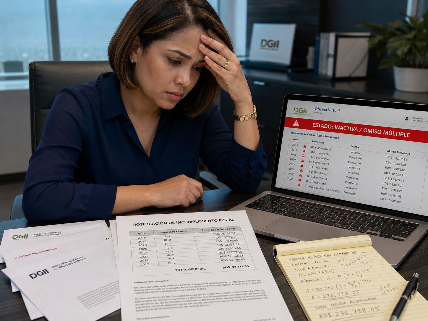 Revisión de empresa inactiva, RNC activo y obligaciones fiscales ante la DGII
