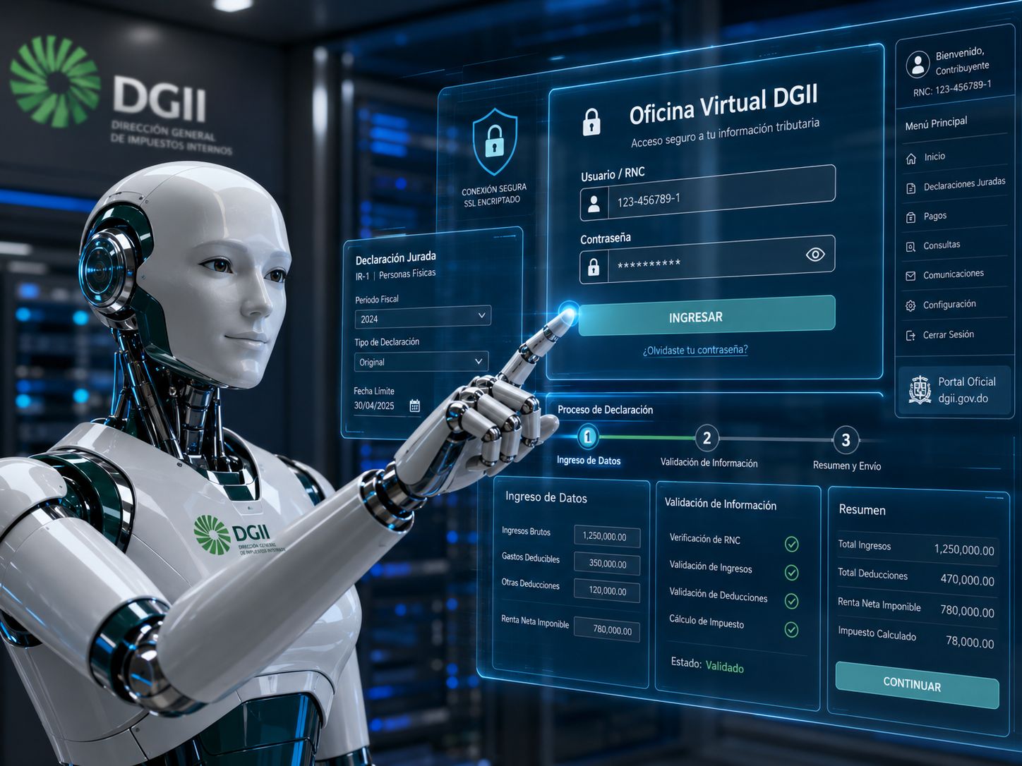 Ayuda para revisar gestiones, obligaciones y notificaciones en la Oficina Virtual DGII
